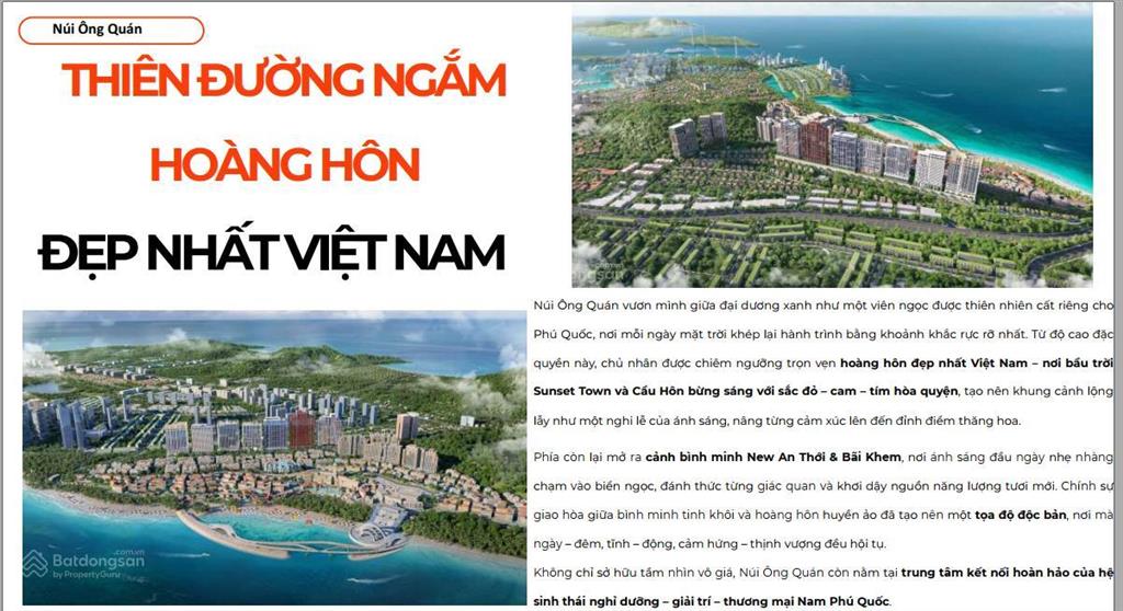 Căn hộ view hoàng hôn đẹp nhất việt nam  the sunset phú quốc chính thức nhận booking