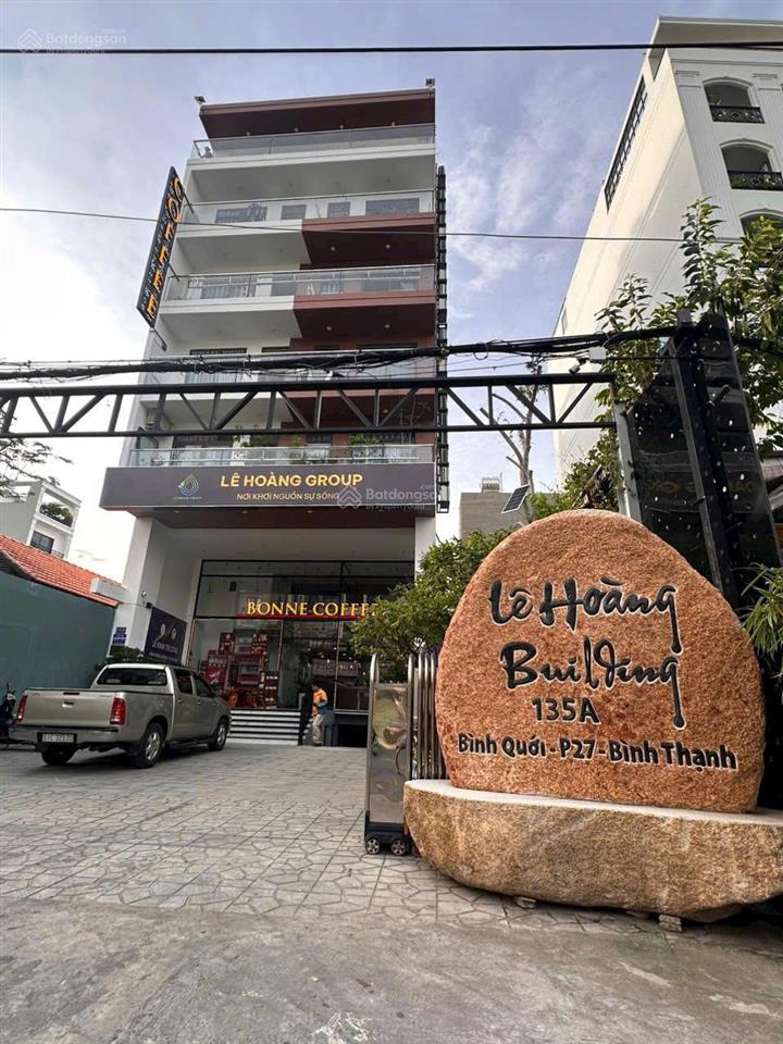 Tòa nhà giảm 6 tỷ  mặt tiền bình quới bình thạnh  330m2  thuê 300tr/th  giá bán nhanh 104 tỷ