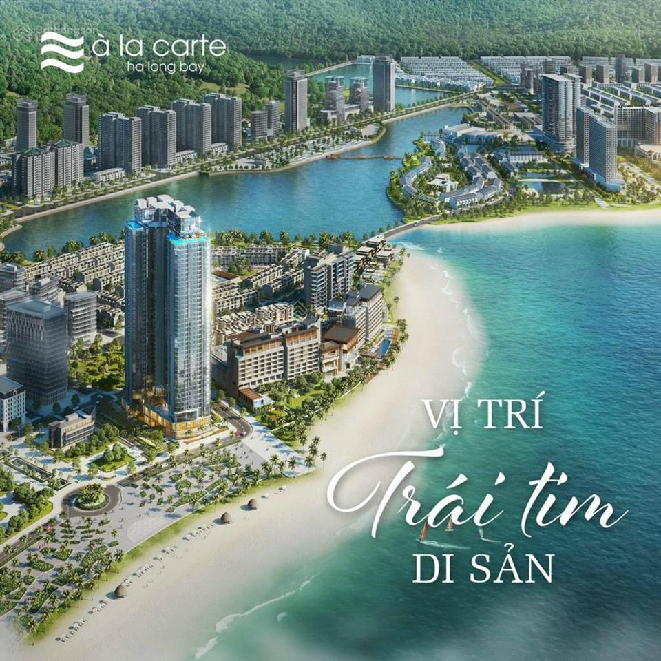 Bán cc a la carte hạ long bay, 4,6 tỷ, 75m2, 2pn, 2wc, hướng đông, tây, miễn phí dịch vụ 10 năm