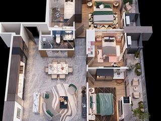 3pn2vs căn góc mặt trước toà icon 40, mặt đường hoàng quốc việt, phường bãi cháy diện tích 93m2