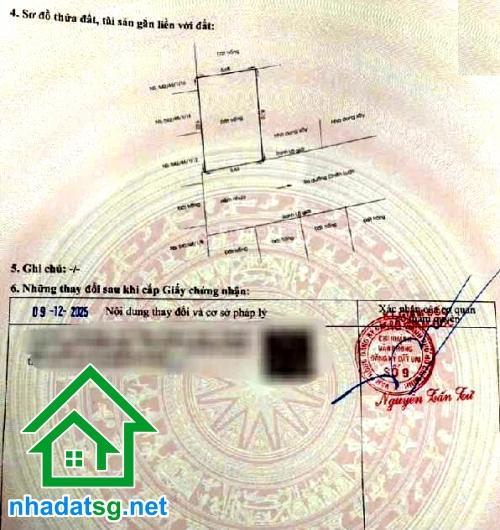 Nhỉnh 4 tỷ  đất thổ cư phân lô hẻm ô tô nhựa 6m khu xây cao tầng