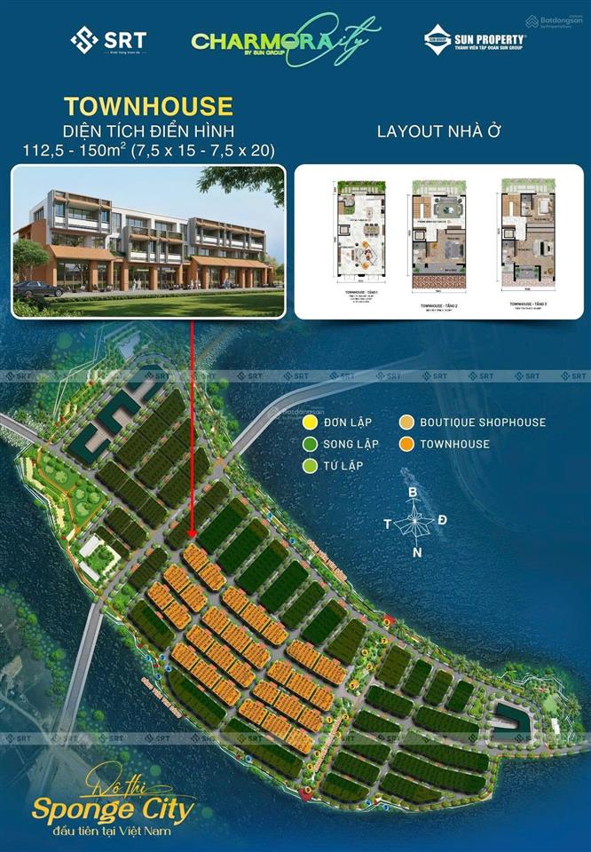 Đã có giá shophouse, nhà phố, biệt thự view sông, biển dự án sun charmora city nha trang