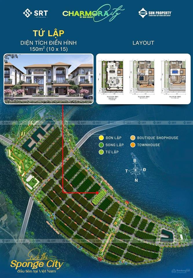 Đã có giá shophouse, nhà phố, biệt thự view sông, biển dự án sun charmora city nha trang