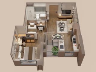 Bán căn hộ hạng sang 1 phòng ngủ + 1 vệ sinh tại chung cư sông hồng diamon city