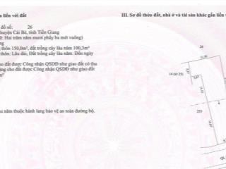 Bán đất mặt tiền quốc lộ 1a  cái bè vị trí kinh doanh đẹp