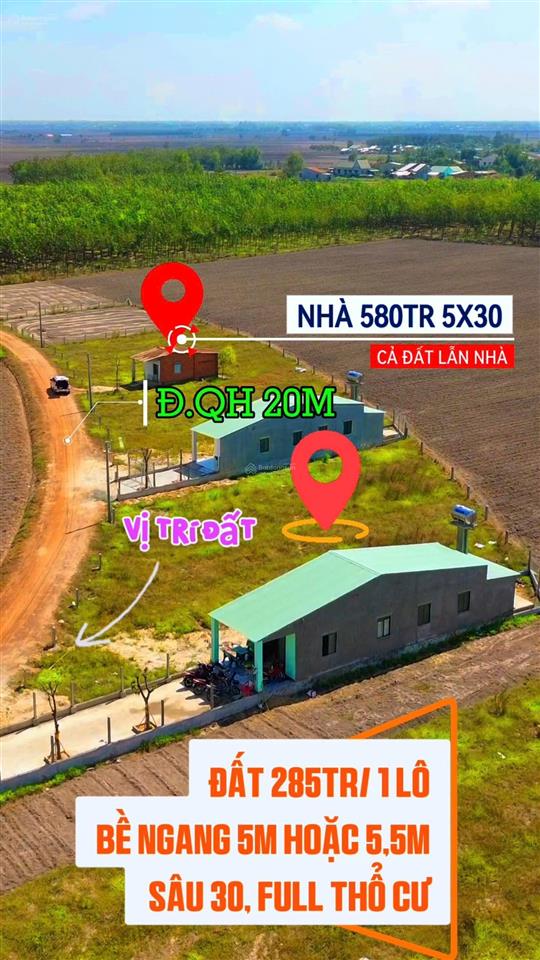 Đất dương minh châu 285tr 5x30m