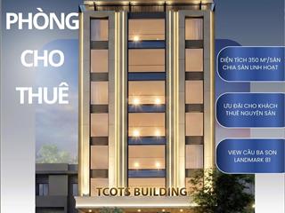 Văn phòng mới xây ngô tất tố từ 62 đến 350 m2/sàn gần landmark, view q1 q2.  0817 254 *** (zalo)