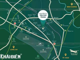 Săn đất vàng củ chi  tân phú trung  5x20  sổ riêng  giá chỉ 700tr/nền  hỗ trợ vay