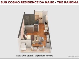 Căn studio tầng cao view sông hàn, cầu rồng, pháo hoa  diện tích 40m2  giá 2,9 tỷ
