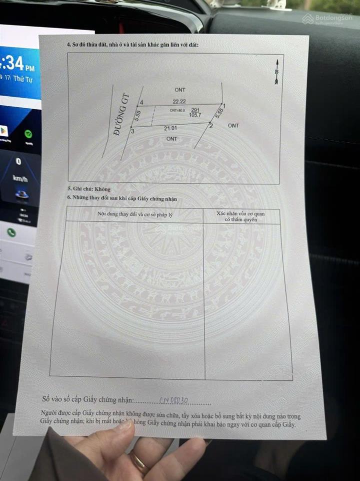 Chính chủ bán nhanh 105.7m2 đất tại xã tu vũ, thanh thủy, phú thọ, giá cực chất 490 triệu