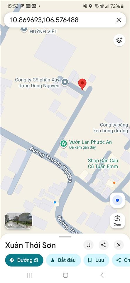 Đất gốc 2 mt 5 x 20.2 (m), xuân thới sơn, hcm