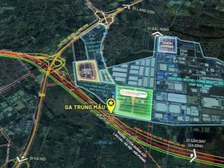 Vốn 3,46 tỷ miễn gốc lãi 12 tháng. nhà phố 120m2, trục chính kcn vsip, đối diện ga trung mầu hà nội