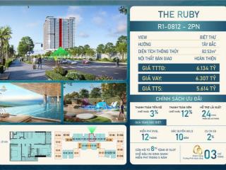 Độc quyền căn 2pn view biển, tầng 18 dự án newtown diamond sở hữu lâu dài, lợi nhuận thuê 12% năm