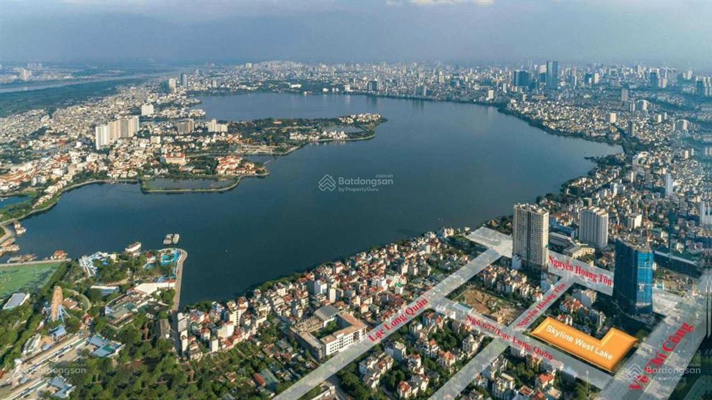 Skyline west lake bán căn 97m² hướng nam tầng 11, layout vuông đẹp, vườn đào hồ tây sở hữu lâu dài