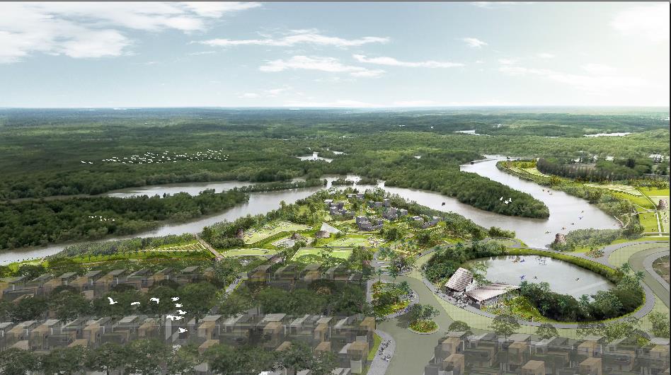 Nền nhà phố 110m2 mặt tiền sông giá chỉ 4.850 tỷ khu phước lộc cẩn giờ. hàng hiếm giá tốt