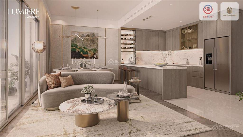 Bán căn hộ 2pn2wc + 1 86m2 giá 7, x tỷ lumiere evergreen.  0984 576 ***