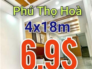 Nhà 4 tầng  ô tô đỗ cửa  ngay trung tâm tân phú  chỉ hơn 6đ