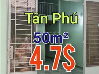 Tân phú  50m  hẻm vf3  chỉ 4.7 thương lượng