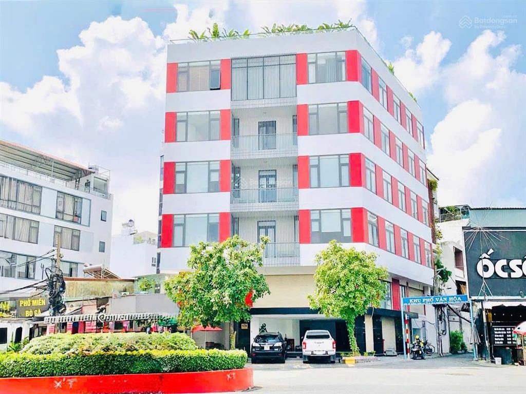Bán toà nhà văn phòng kinh doanh 12x22m, đúc hầm + 6 tấm, giá 76,8 tỷ tl!