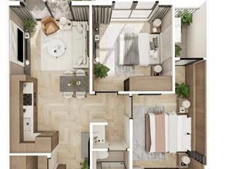 Căn góc 2n1vs tầng 4 tòa e5 ecopark