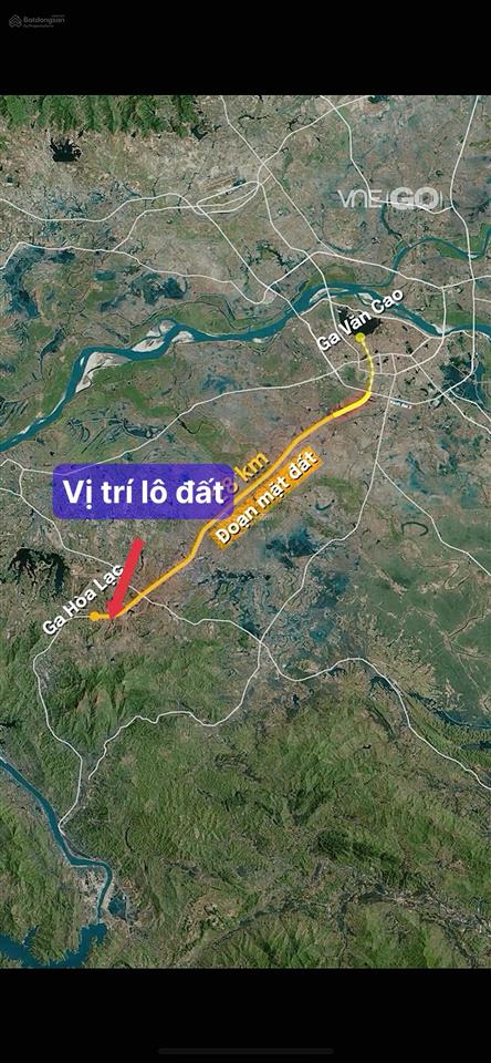 9tr/m2 lô đất giáp metro 5 văn cao hòa lạc, đối diện cổng chính đh quốc gia, giáp khu công nghệ cao