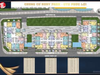Bán căn hộ 2pn, 68,2m2 tại ruby park, phúc lợi