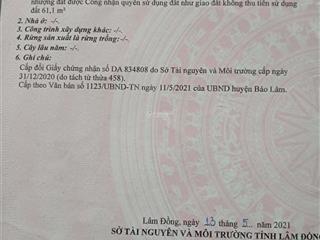 Bán đất trung tâm xã lộc anlâm đồng (ngay sau công viên)