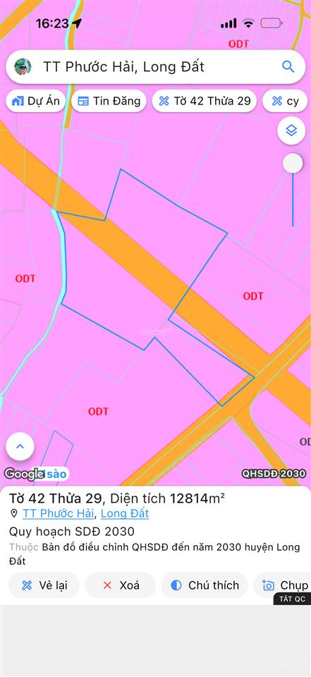 Bán 1,3ha vườn trái cây long mỹphước hải gần hồ sở bông.