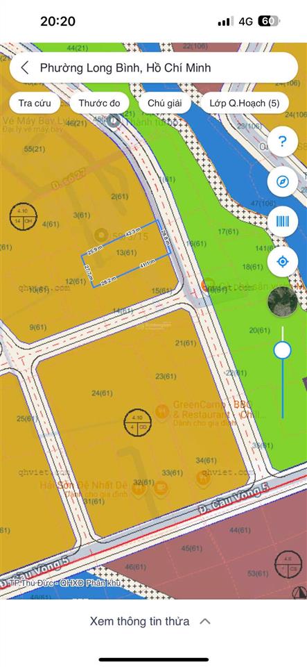 2025.9m2 đất mặt tiền đường 27 nguyễn xiển