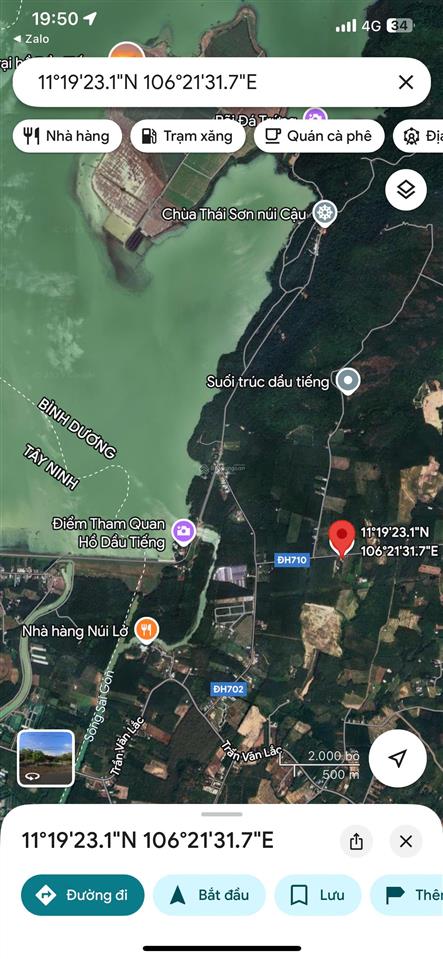 Mặt tiền trục chính kết nối tỉnh lộ 744 vào quần thể kdl núi cậu  chùa thái sơn  bán đảo thala