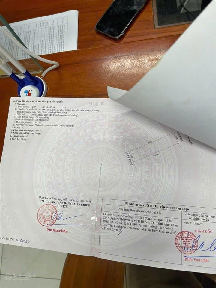 Tôi chính chủ cần bán lô mặt tiền mai văn ngọc, hòa hiệp