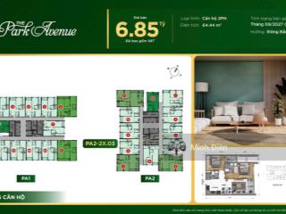 Bán cc the park avenue, 6,85 tỷ, 71,6m2, quận 11, tp.hcm hot! view quận 1