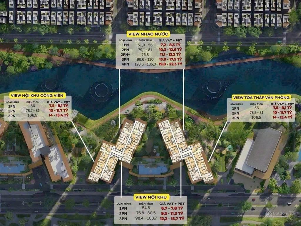 Em có sẵn 1 phòng ngủ 6,533 tỷ (vay) giá gốc cđt masteri park place ct5