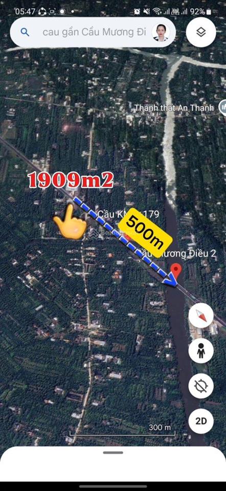 Bán gấp trước tết 2,7tr/m2 đất ql60 tuyến vào cầu cổ chiên (589m2)