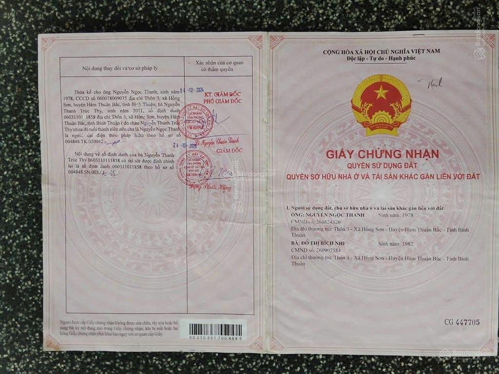 Tôi cần bán lô thổ cư quốc lộ 1a. mặt tiền dài 11m