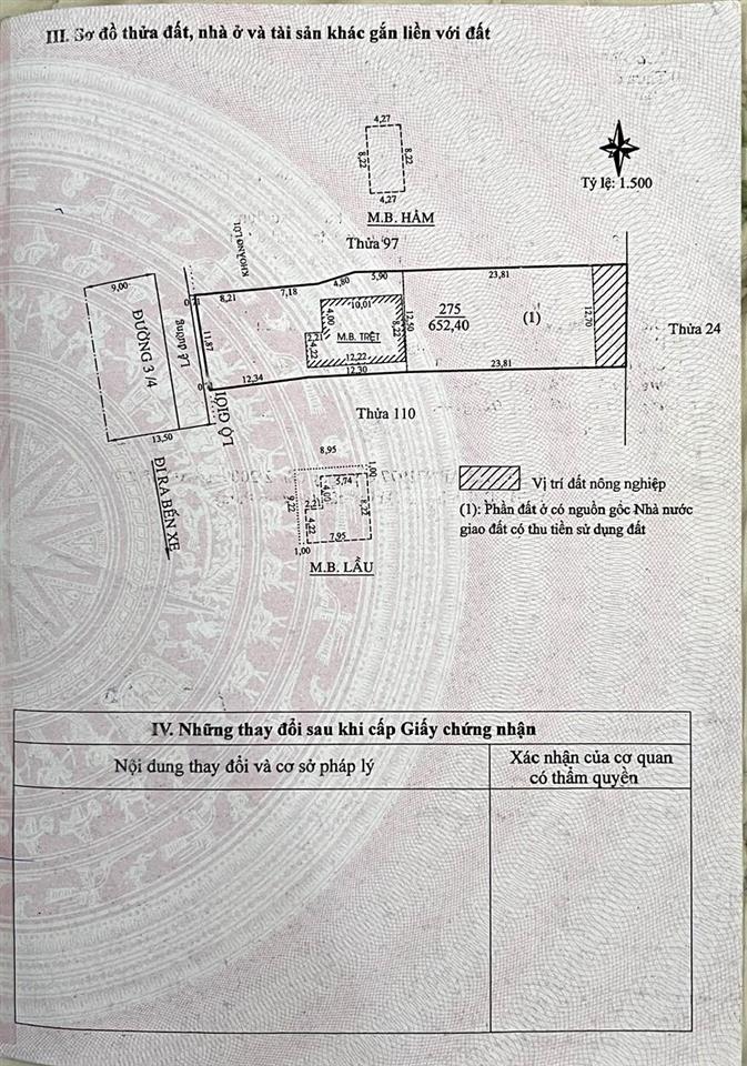 Nhà đất đẹp mặt tiền đường 3/4 đà lạt, 652m2 đất thổ cư view thông phù hợp ks, biệt thự, văn phòng