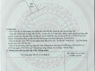 80m2 sổ mới, full thổ cư đất đẹp tại sơn đoài, sóc sơn, hà nội, đường thông, trải nhựa giá cực tốt.