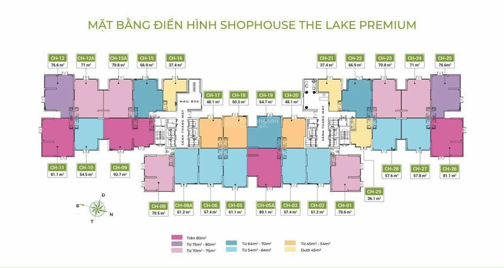 10 căn shophouse khối đế 60m2  76m2 the victoria giá 17x tr/m2  ck 10.5%  dòng tiền 800 tr/năm