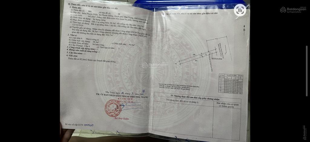 Bán nhà phường nam nha trang, nha trang gần 500m2 giá chỉ 4 tỷ 2