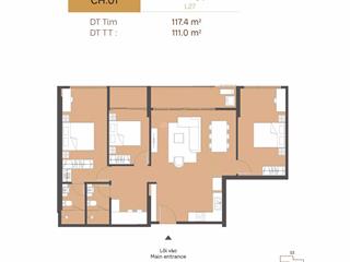 Chính chủ bán 3pn tầng cao nhất 111m2 masteri trinity square view pháo hoa, trung tâm ocp2, bể bơi