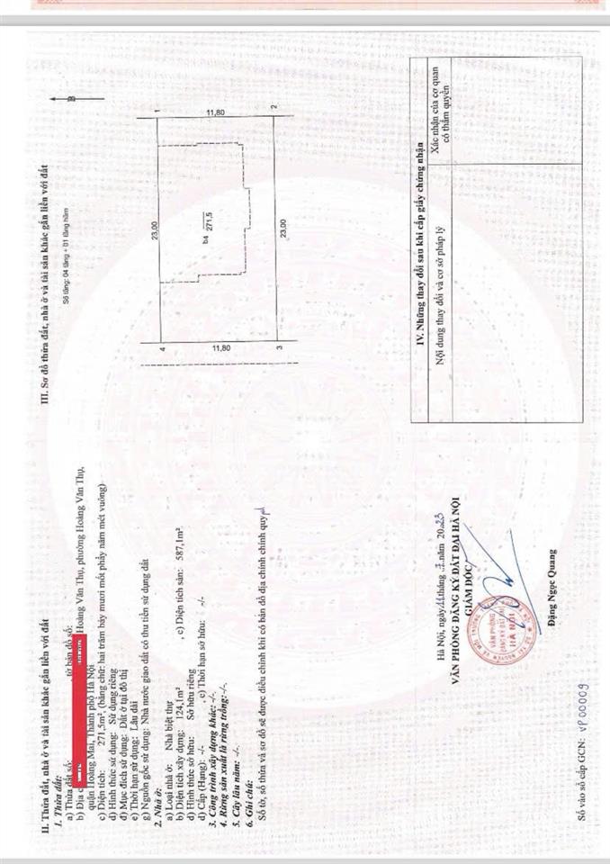 Chính chủ tôi cần bán gấp biệt thự kdt louis city hoàng mai, diện tích 266.8m², giá thoả thuận