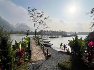 5 tỷ sở hữu ngay biệt thự nghĩ dưỡng view hồ đá bạc hoà bình, chỉ 50km từ hà nội 1 giờ di chuyển