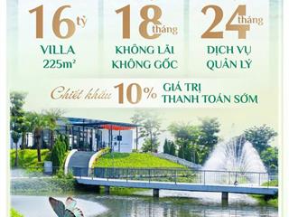 Chỉ với 5tỷ sở hữu căn villa riverside vsip225m2giá gốc cđtmiễn lãi gốc 18 thángchiết khấu 10%