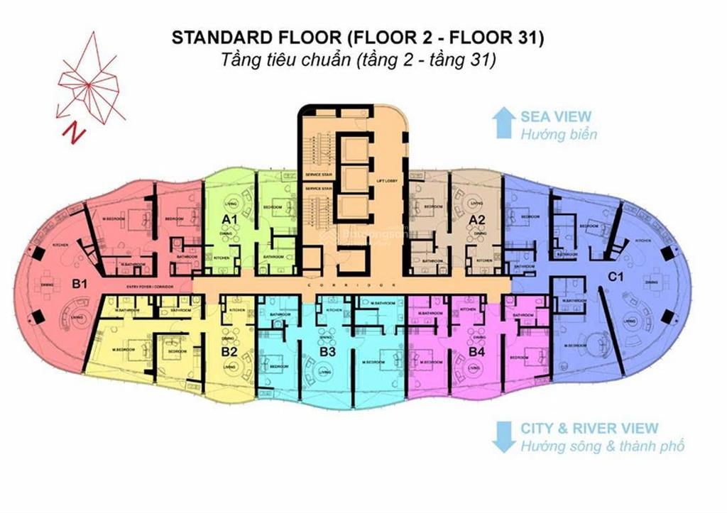 Chính chủ bán căn góc 3pn  view trực diện sông hàn, pháo hoa quốc tế giá rẻ nhất thị trường