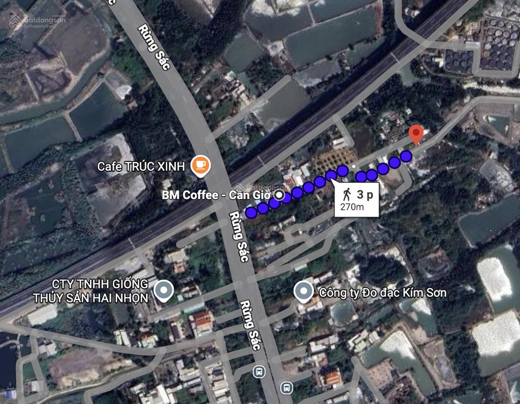 Chính chủ bán 89.3m2 thổ cư, đường 3m (quy hoạch 6m), cách đường rừng sác 200m, bến bình khánh 2km