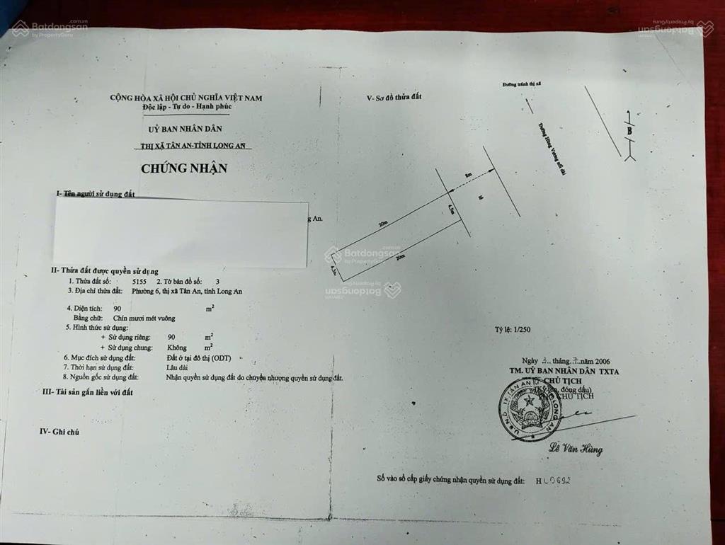 Chính chủ cần bán 4 lô góc 2 mặt tiền đường hùng vương, phường 6 thành phố tân an tỉnh long an