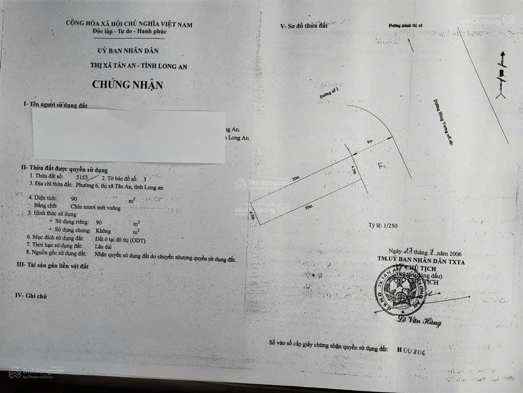 Chính chủ cần bán 4 lô góc 2 mặt tiền đường hùng vương, phường 6 thành phố tân an tỉnh long an