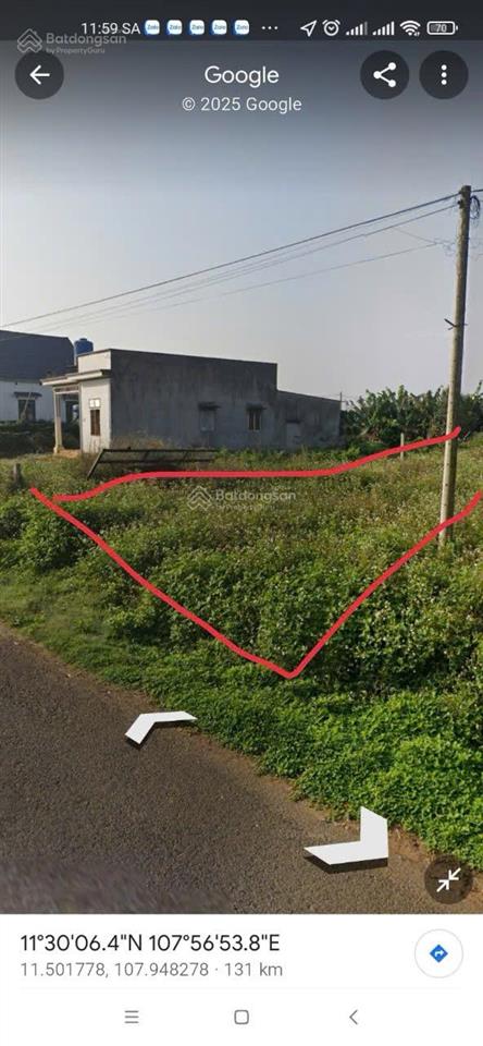 Chính chủ cần bán đất mặt tiền 8m, hoà trung di linh