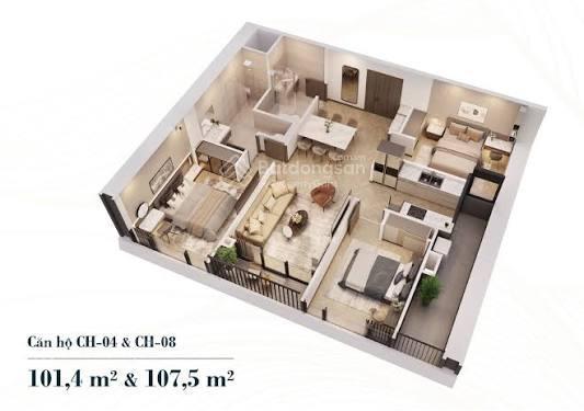 Bán cc n01 t6 ngoại giao đoàn, 13,7 tỷ, 105m2, đẹp xuất sắc, bắc từ liêm, hn