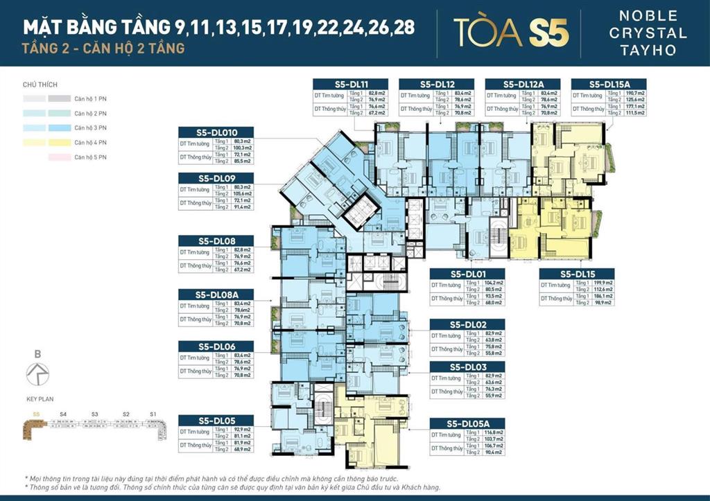Mở bán penthouse noble crystal tây hồ 288m2 có bể bơi sân vườn riêng 72m2, view hồ tây sông hồng